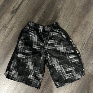 Boys Under Armour Black and Gray Shorts